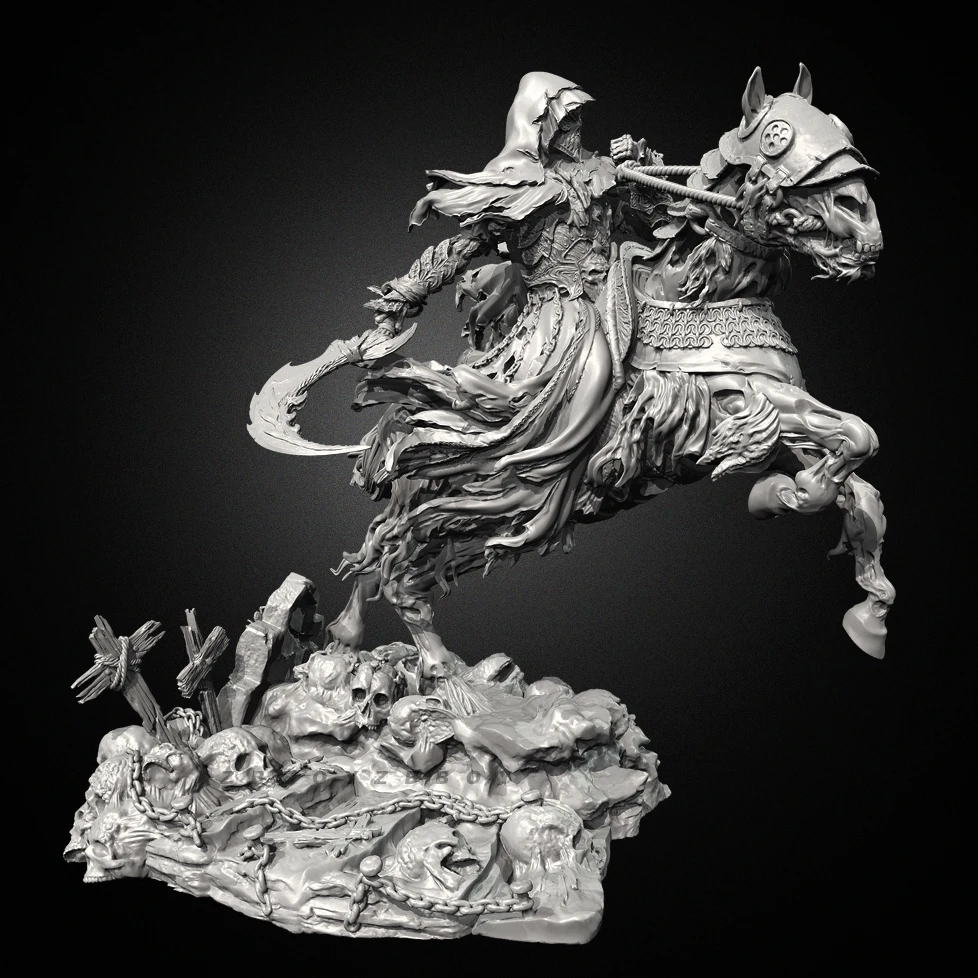 

Overall heights 75mm 95mm 115mm Resin model kits figure colorless and self-assembled（3D Printing ） TD-7563/3D