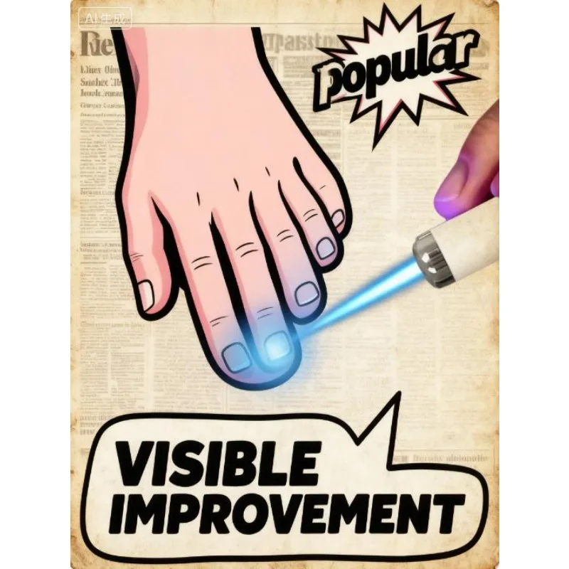 

Беспроводная лазерная ручка для грибка ногтей, синий свет, 3-10 минут, антиинфекционный инструмент для ухода за хворобами грибка ногтей