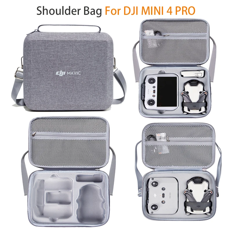 Portable Shoulder Storage Bag For DJI Mini 4 Pro Travel Carring Case Handheld Bag Box For Mini 4 Pro RC 2 Drone Accessories