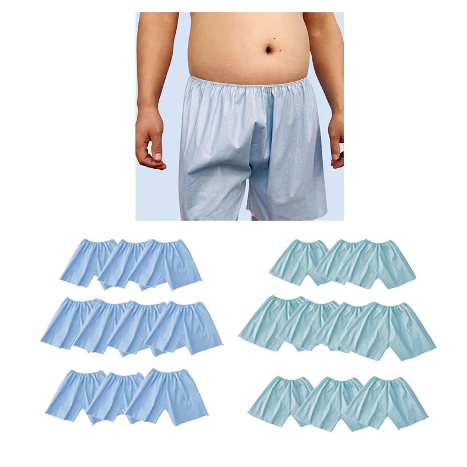 

10Pcs Disposable Men Shorts Comfortable, Disposable Underwear, Male Boxer Shorts for Examination Tanning Waxing Massage