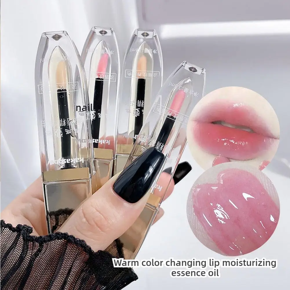 Lip Oil Lip Care Oil Gloss Finish Comfortable Lipstick Lip Makeup Moisturizing Lipstick Long-lasting Moisturizing Safe