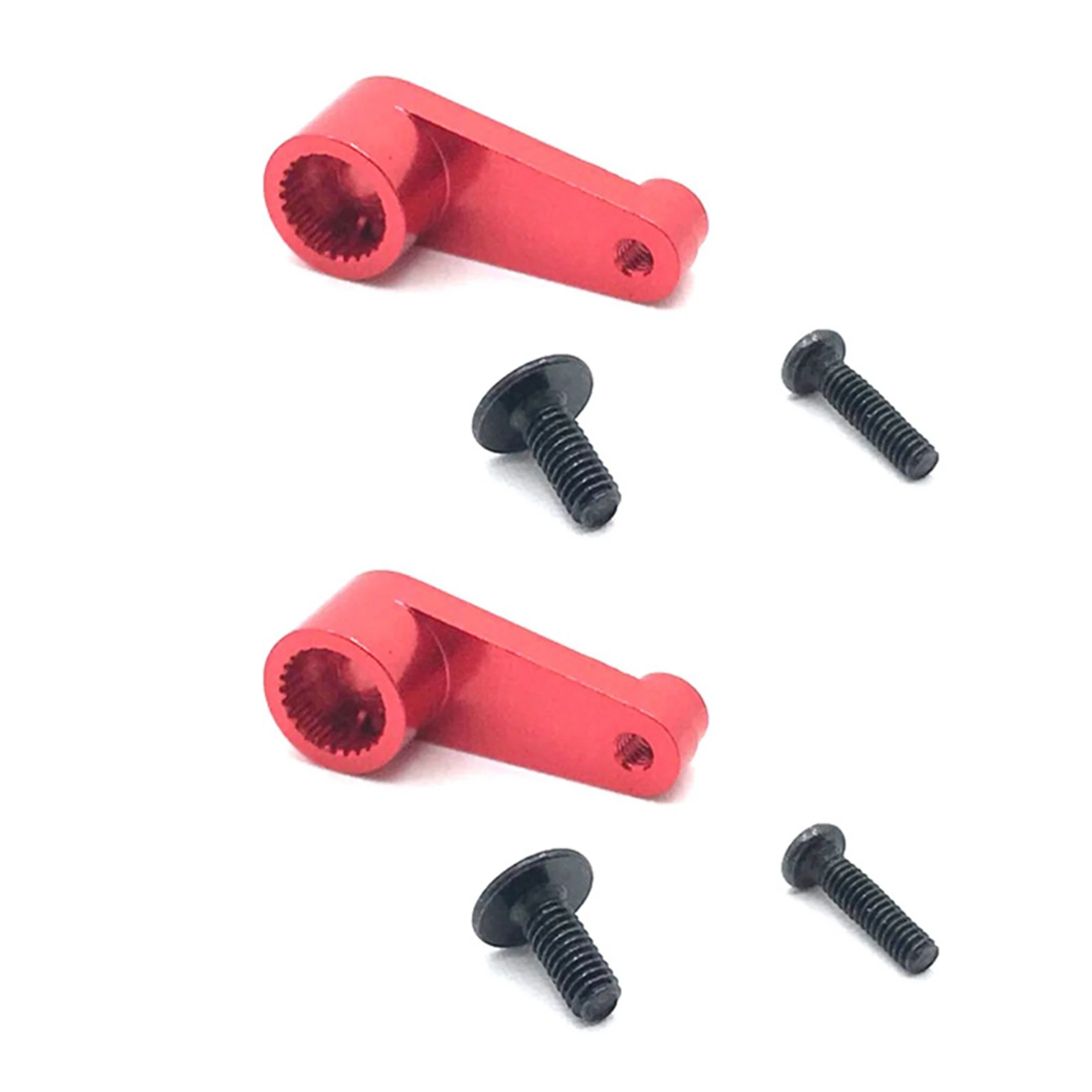 

2X Metal 144001-1263 25T Servo Arm Horn Upgrade Parts for WLtoys 144001 1/14 RC Car Upgrade Spare Parts Red