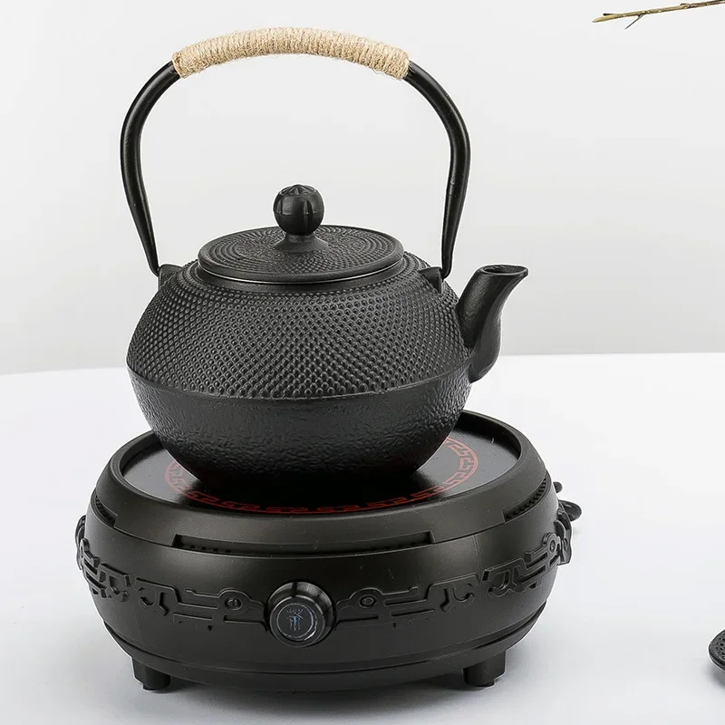 600/800/1200ML Cast Iron Teapot Japanese Iron Tea Pot with Stainless Steel Infuser Tea Kettle for Boiling Water Oolong Tea