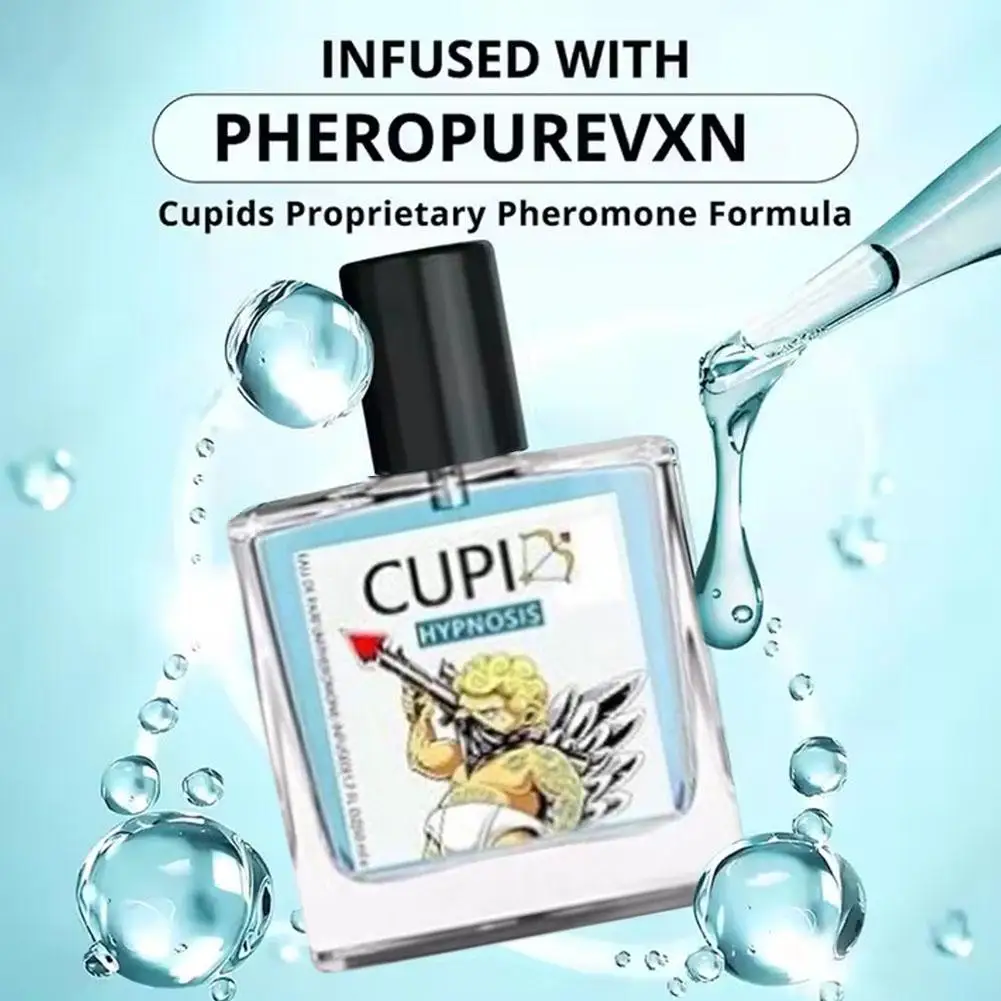 Parfum asli Cupid, parfum Pheromone Cupid tahan lama romantiy meningkatkan kualitas tinggi Hombre semprot tubuh 50ml