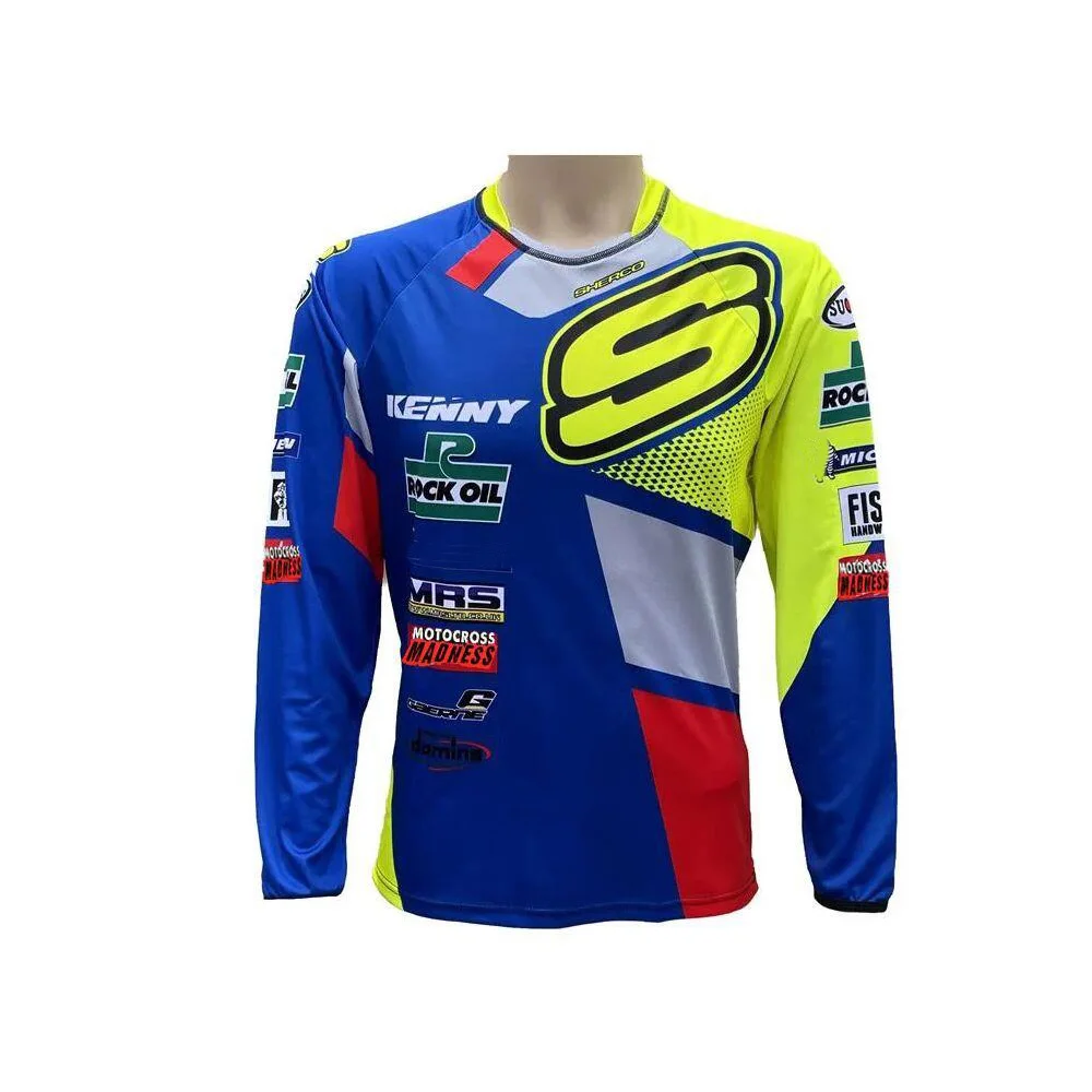 Maillot de vélo BMX à séchage rapide pour homme, vêtement pour motocross, descente, montagne, DH