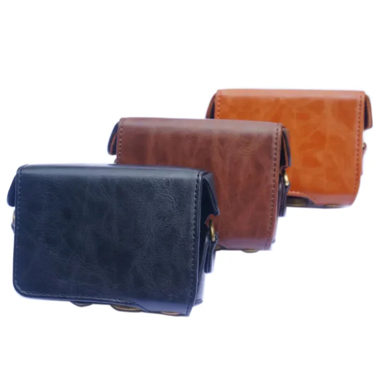 حافظة كاميرا جلدية حقيبة قبضة حزام لسوني RX100 مارك II III IV فولت M2 M3 M4 M5 M6 M7