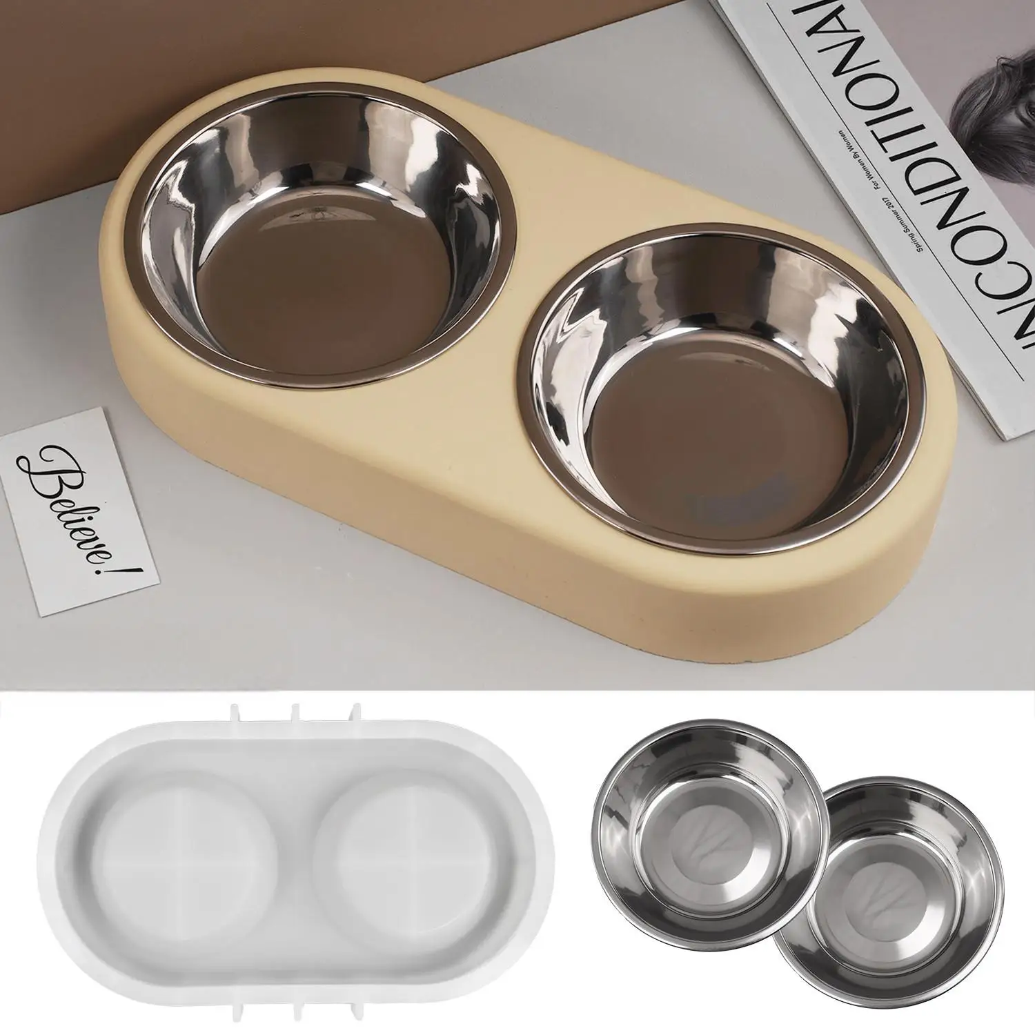 Diy Double Bowl Pet…