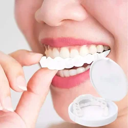 Carillas de piezas para dientes, dentadura de chapa superior e inferior cómoda, sonrisa temporal, ajuste cómodo