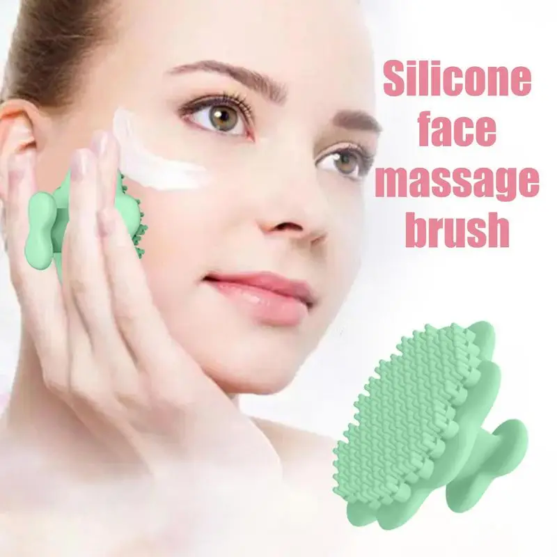 Spazzola per il viso in Silicone morbido spazzola per il viso in Silicone delicato sulla pelle massaggio esfoliante per il viso portatile pulizia profonda lavaggio del viso