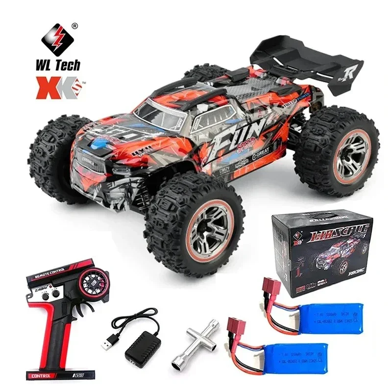 

WLtoys 184008 1:18 Brushless RC Car 70Km/H High Speed Metal 4WD Drive Off-Road 2.4G Three-in-one Electric BigFoot Truck New2023