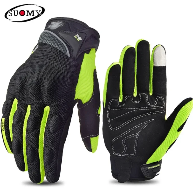 Motorcycle Suomy Summer Mesh Breathable Moto Gloves for Men And Women Touch Screen Motocross Biker Outdoor Riding Cycling Glove