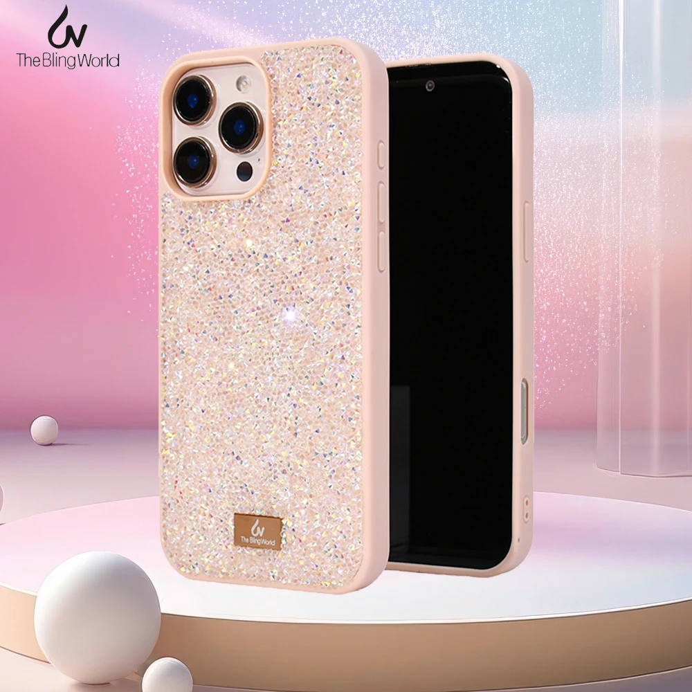 

Sparkling Diamond Phone Case For IPhone 17 16 15 14 13 Pro Max Plus Crystal Bling Luxury Fashion Elegant Women Shockproof Cover