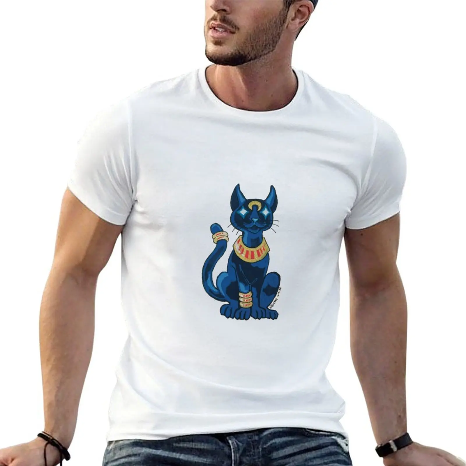 

Ancient Bastet Cat Form T-Shirt men t shirt cotton 100% cotton t shirts high quality T-Shirt