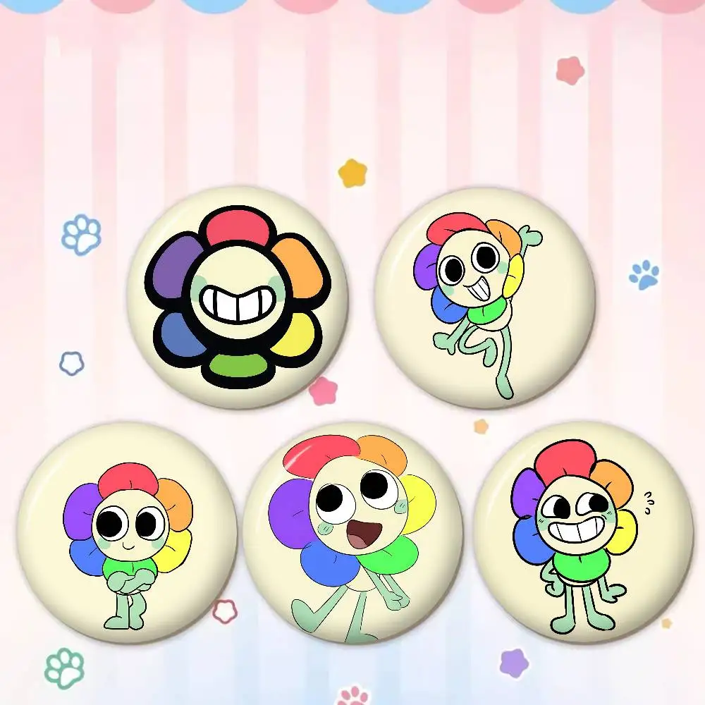 Cartoon Anime D-Dandys W-World Dandy Manga Soft Button Pin Round Metal Badge Lapel Pin Parts Gift Friends Kid Jewelry - view 3
