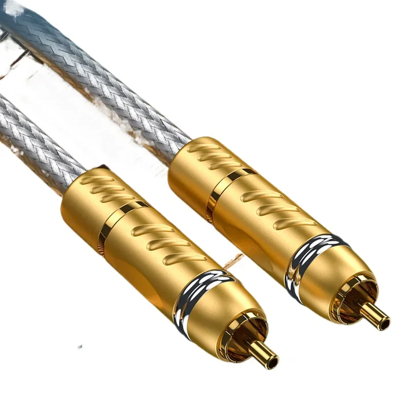 GT-900SE sterling silver 4N  red and white audio cable decoding CD front and rear audio signal cable