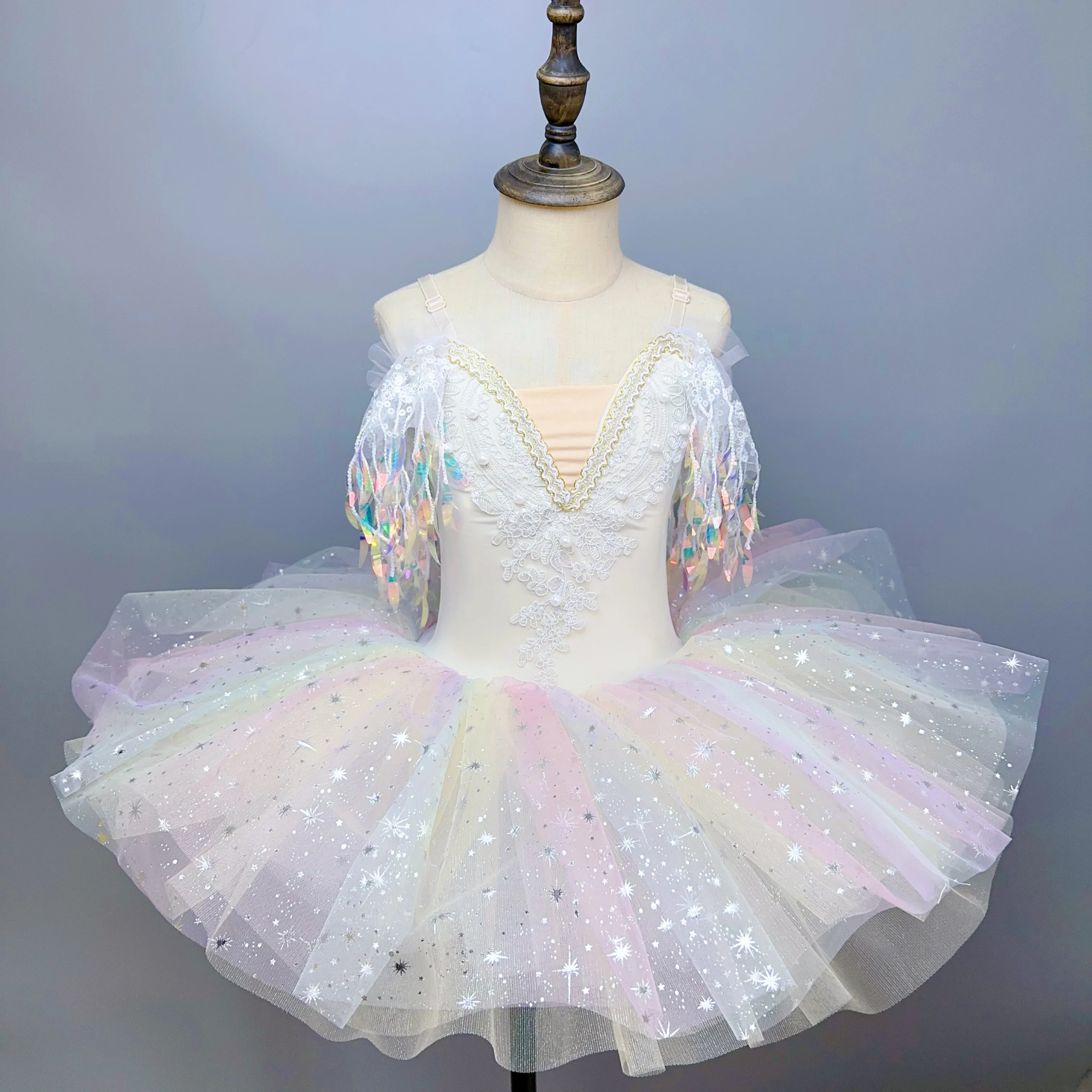 Vestido de Ballet para niñas, trajes de baile con tutú, Lago de los Cisnes, vestido de baile de salón, Ropa de baile, traje de princesa