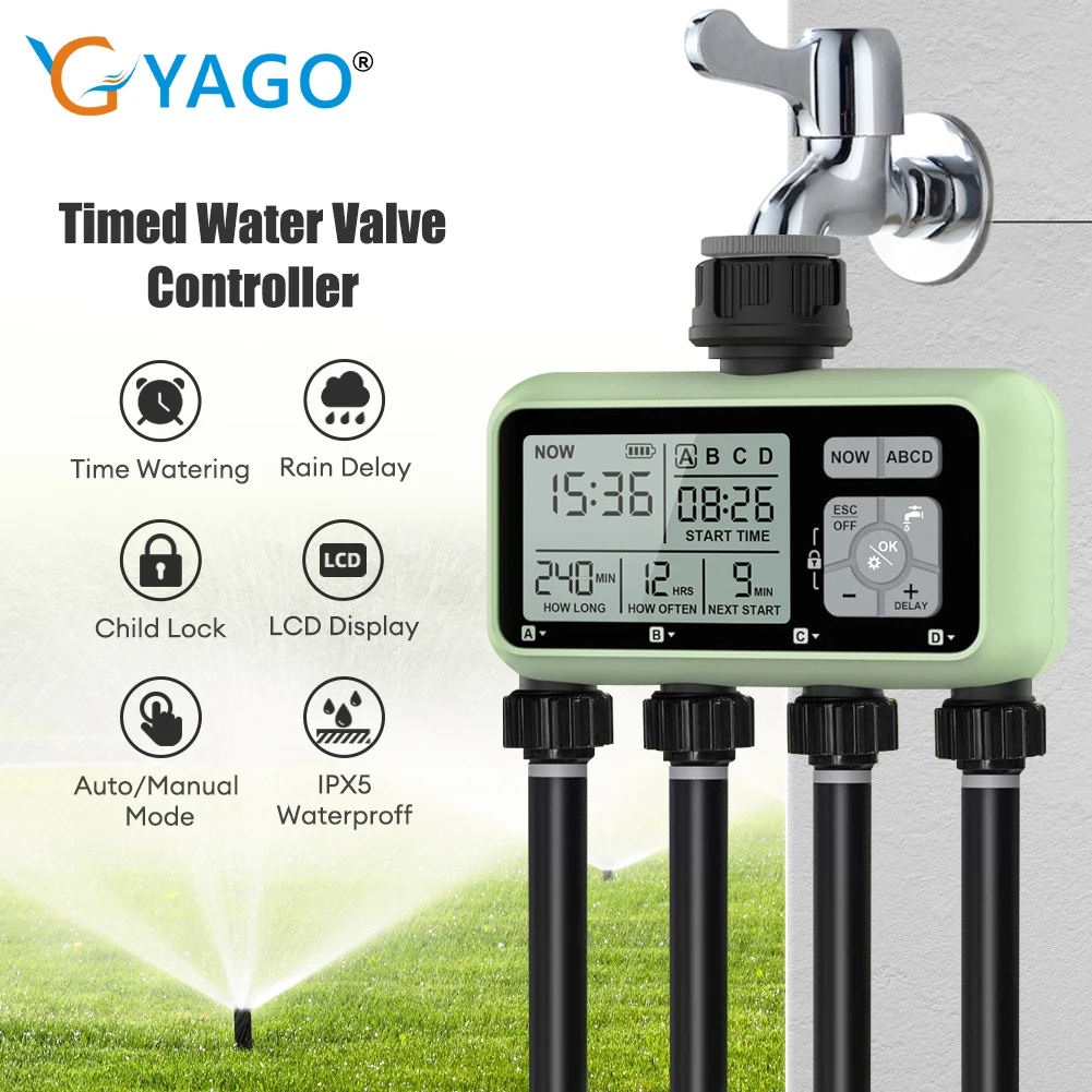 Outlet Water Timers Multifunctional Sprinklers Multi Caliber Adaptation Convenient Installation Youngs Garden Tools