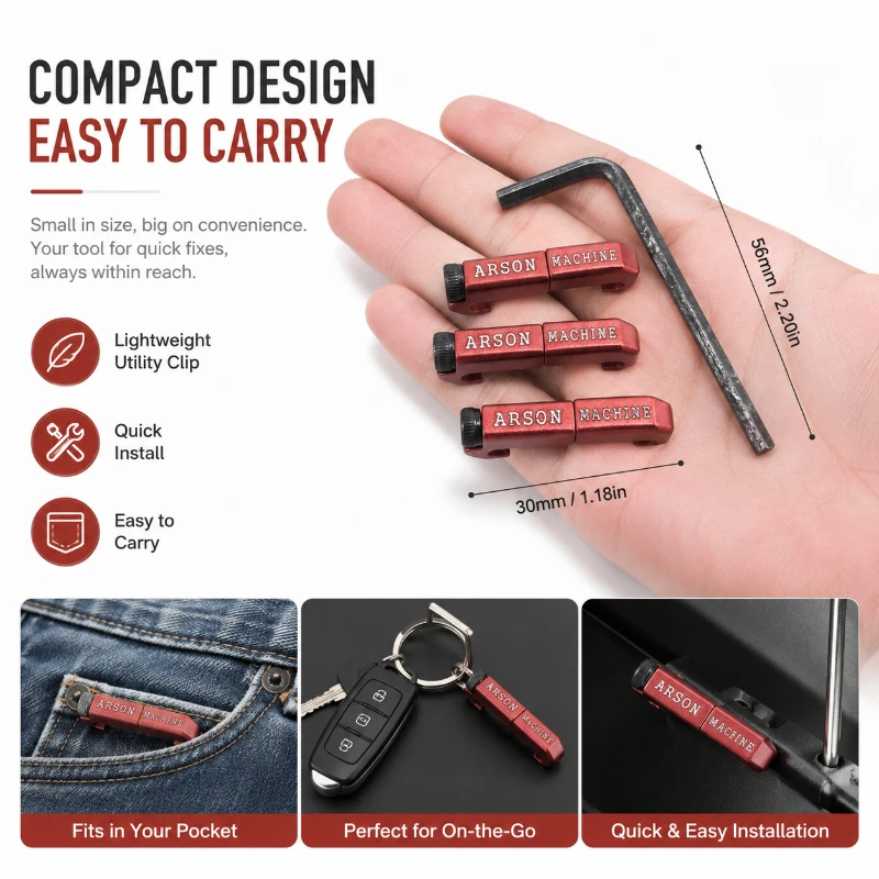 4 Shades Optional Wire Organizer Clip Alloy Adjustable Screw Outdoor Cord Management Tool