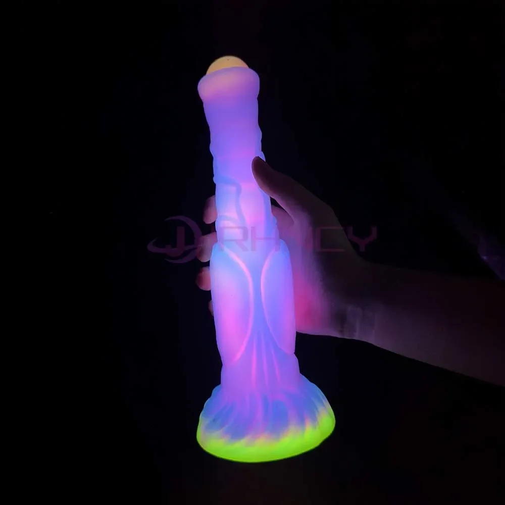 Anal Dildo Luminous Sex Toys for Women Dick Animal/Monsters Horse Dildos Silicone Soft Anal Plug Adult Sextoys Dragon Penis 18+