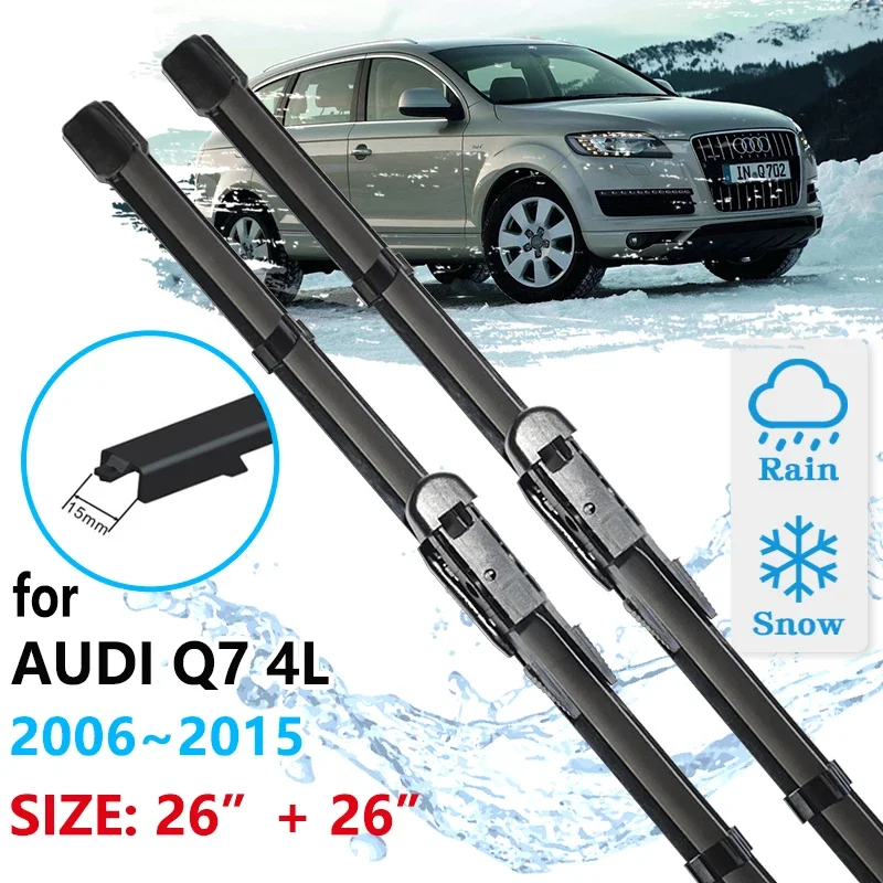 For Audi Q7 4L 2006 2007 2008 2009 2010 2011 2012 2013 2014 2015 Windscreen Windshield Accessories Washer Car Front Wiper Blades