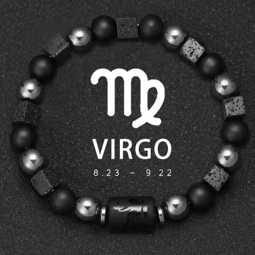 12 Zodiac Bracelets Natural Stone Cancer Virgo Leo Libra Bracelet Couples Friendship Gifts Bracelets jewelry pulsera hombre - Image 12