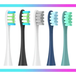 Têtes de brosse à dents de rechange pour Oclean X PRO Elite, Flow, F1, One, X, toutes les séries, brosse à dents électrique sonique DuPont, poils souples, bleu, vert