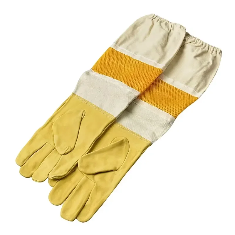 for Beekeeping Gloves High Quality Protective Gear for Bee Keepers Apiary Supplies Honey Harvesting Tools Long Sleeve Safety