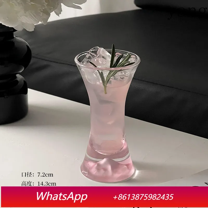 

CX high value pink waist Guanshan cup ins glass