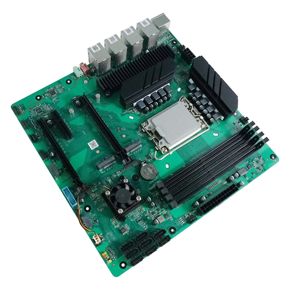 Topton 8-Bay Z690 NAS Motherboard In-tel 12-14th Gen LGA1700 CPU 4*DDR4 8*SATA 4*NVMe 4*2.5G LAN 3*PCIE M-ATX Firewall Mainboard