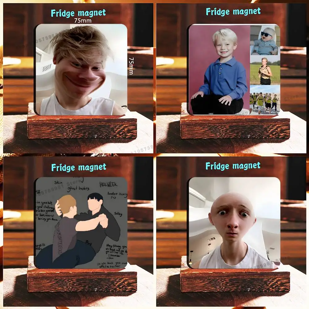 We Love S-Sam and Colby New PVC Fridge Magnet for Cartoon Refrigerator Decor For Child Magnetic Toy