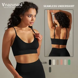 Vnazvnasi Seamless Underwear Yoga Top for fitness High Elastic Sport Bra for Women Gym Female Push Up Workout Clothes Sportswear