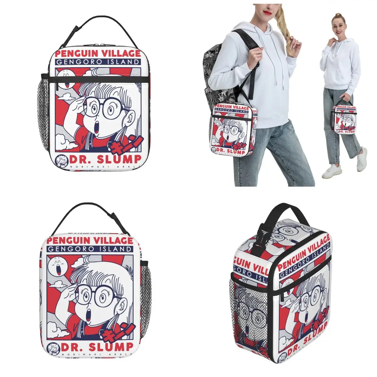 Arale Dr.Slump Accessories Insulated Lunch Tote Bag for Children Work Food Box Leakproof New Arrival Cooler Thermal Lunch Box