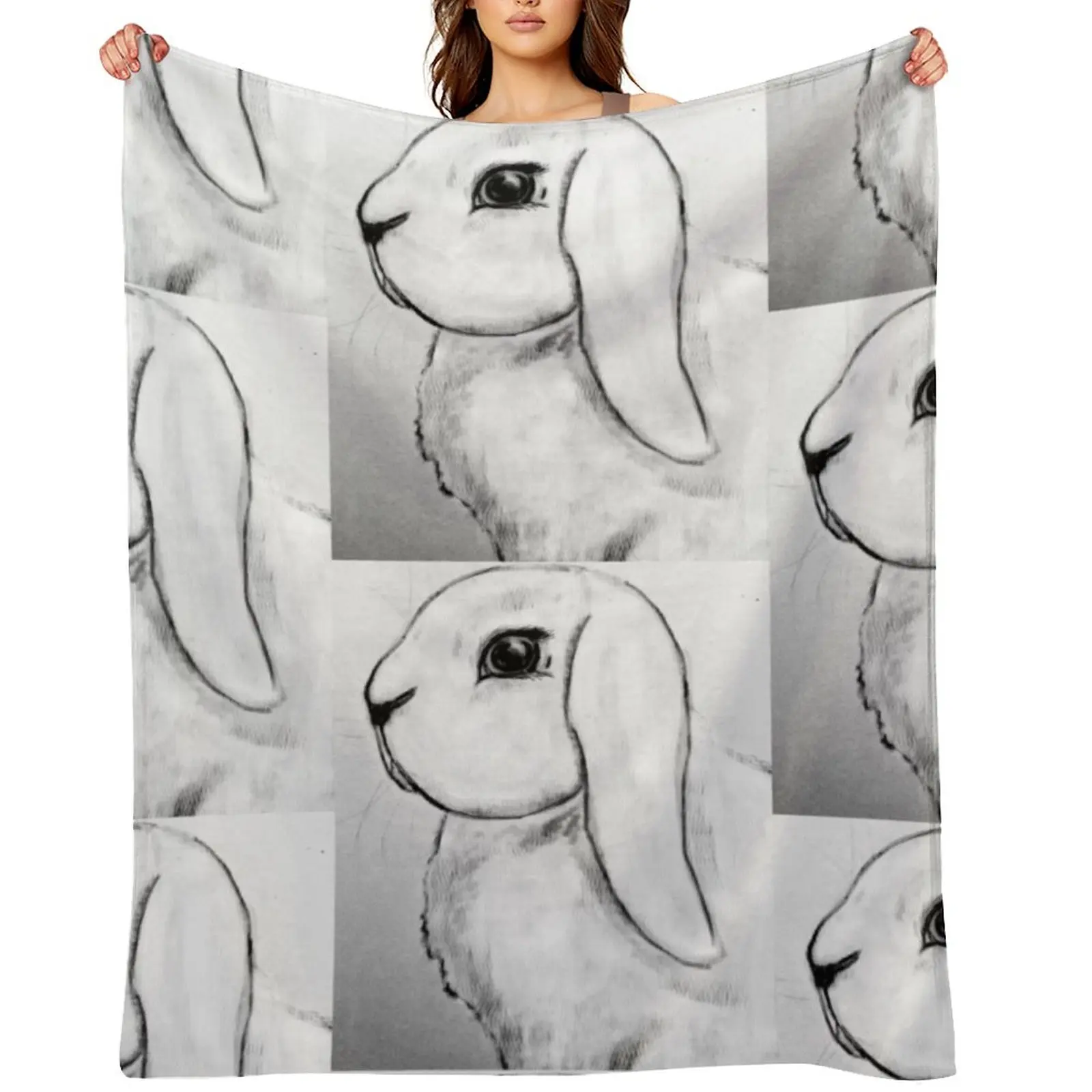 White Lop Bunny Rab… - image