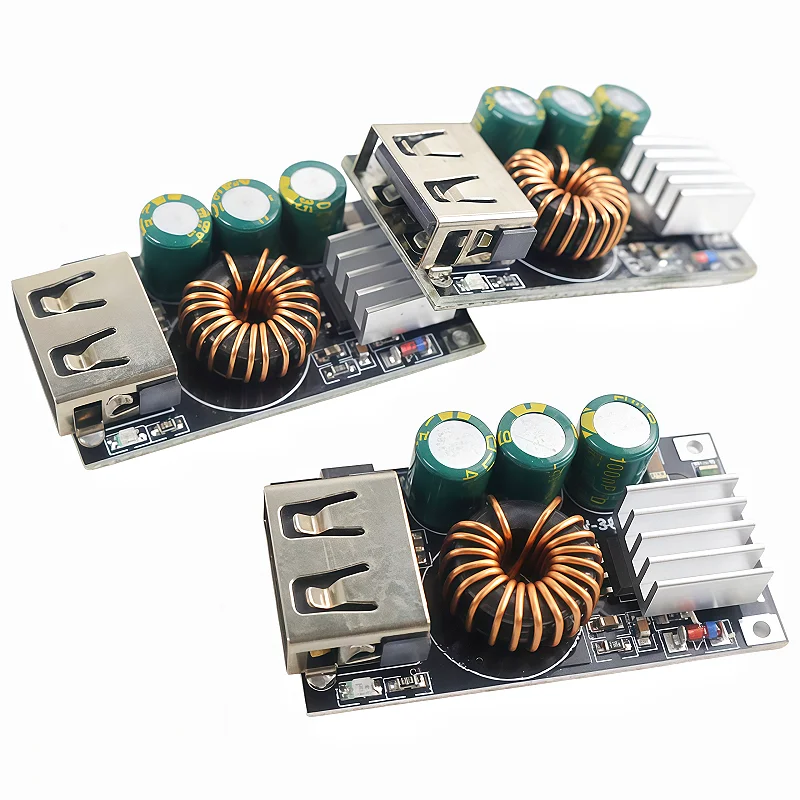 QC3.0 Type-C PD/PPS and Classic USB DIY Fast Charger DC 5-32V 24W Step-down Module for Emergency Charging of Mobile Phone