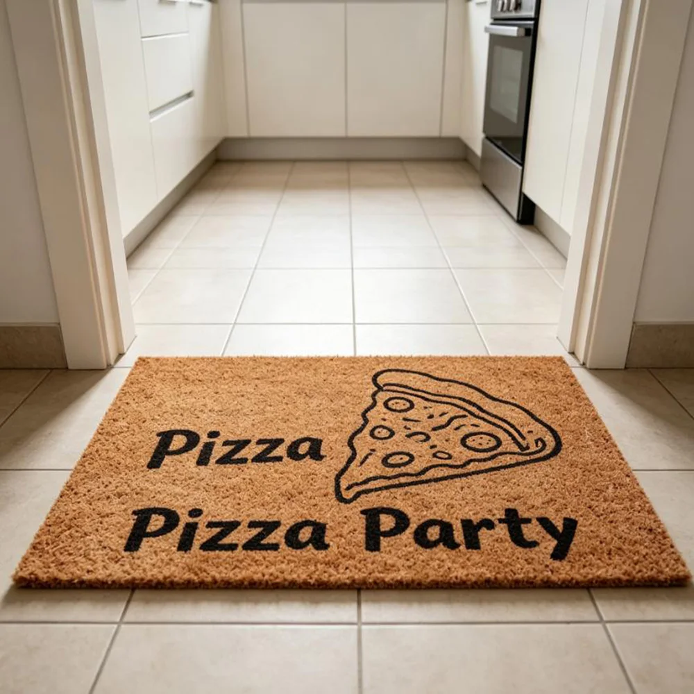 

Casual Style Doormat Food Theme Mat Custom Made Non Slip Household Rug Bright Style Father's Day Gift For Chef Dad