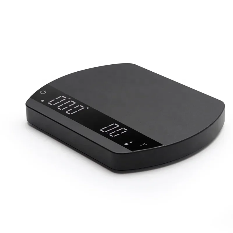In stock Felicita Arc Incline USB Charge Simple Modern Design Elliptic Black Portable Smart Digital Drip Coffee Electronic Scale view 2