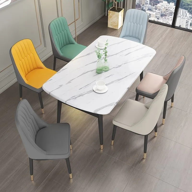 Dining Beautiful Metal Nordic Dining Chairs Modern Chairs Luxury Kitchen Home Cadeiras De Jantar Home Furniture