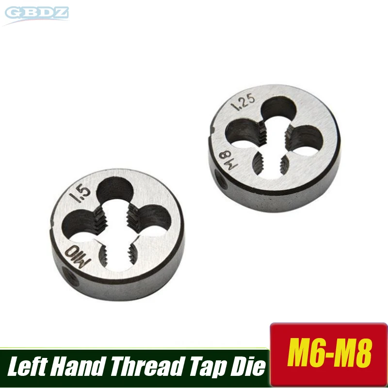 

Left Hand Thread Tap Die M6 M8 M10 M12 M14 M16 M18 Metric Hand Tap Die Straight Flute Screw Thre Pitch 0.5-1.5mm 1pack