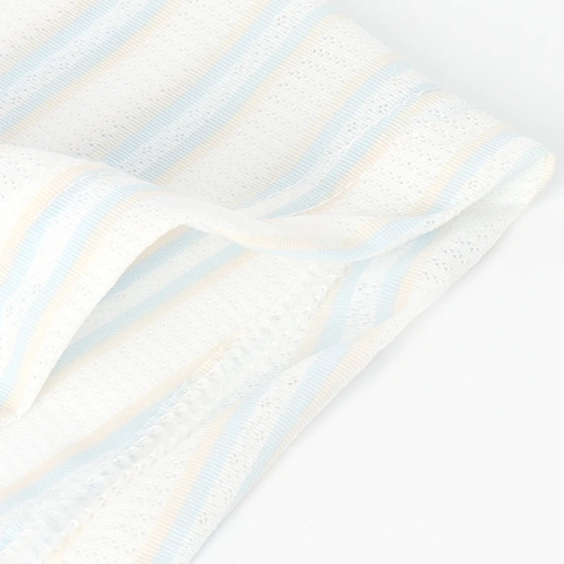 Ropa interior para hombre - Calzoncillos tipo bóxer transpirables 70% nailon 30% spandex, rayas azul claro y blanco con cinturilla rosa,