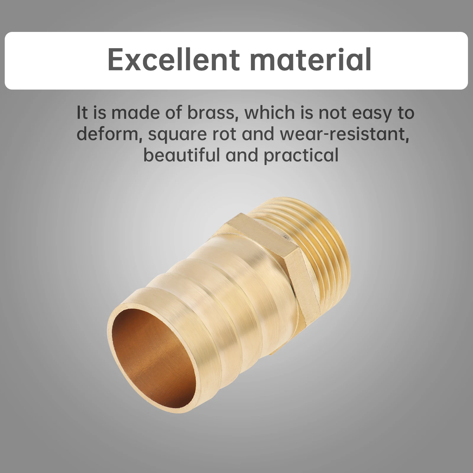 1 pc 3/4 inch Pipe Fitting Adapter 12/25MM Brass Hose Barb Fitting for Hose Systems