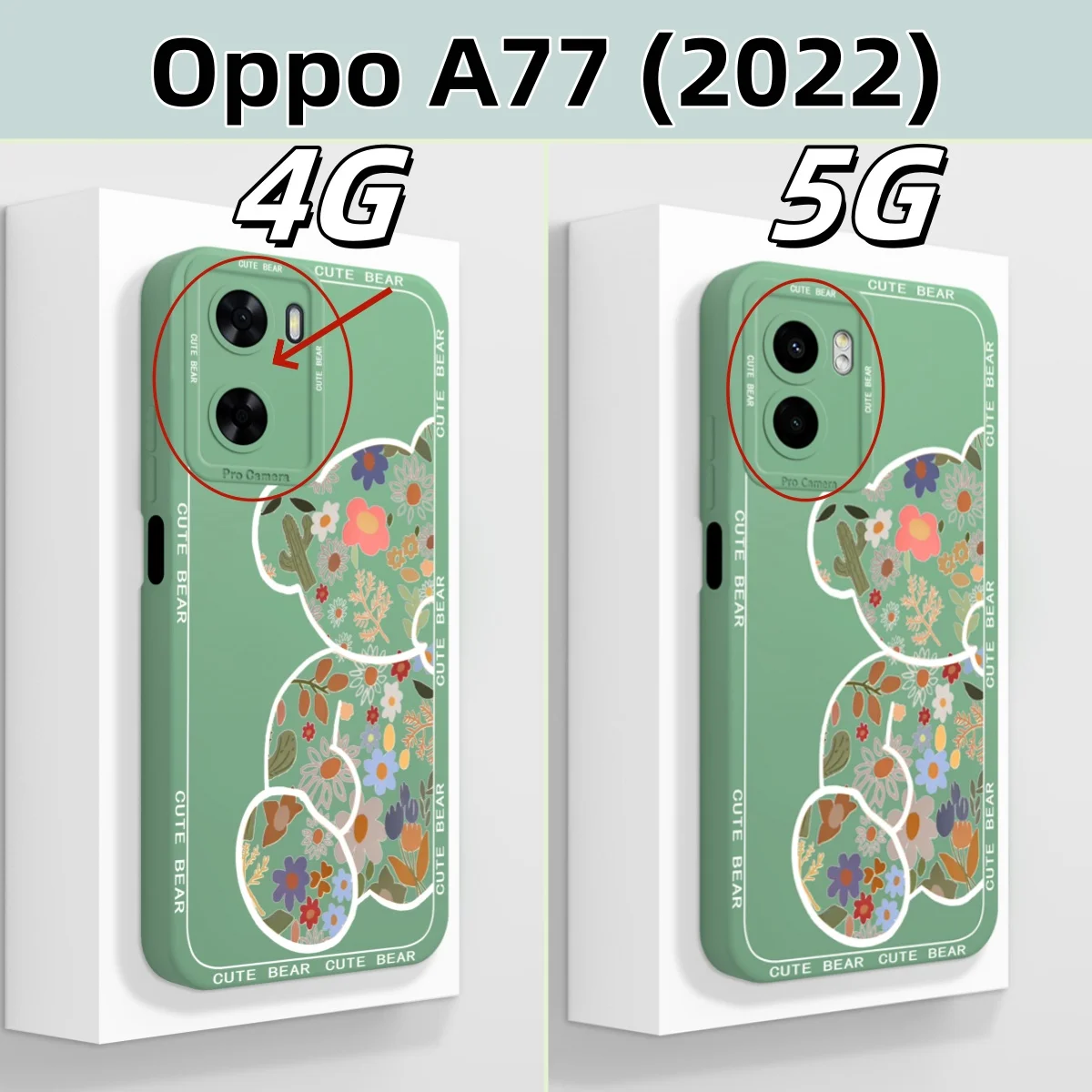 Case For Oppo A77 A77S Cute Design Phone Cases For Oppo A 77 4G 5G Soft Liquid Silicone Funda Camera Protection Back Cover Capa