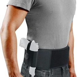 Waist Band Belt for Outdoor Hunting Fitness Defense Use Tactical Belly Gun Holster Portable Hidden Phone Bag Concealed Carry