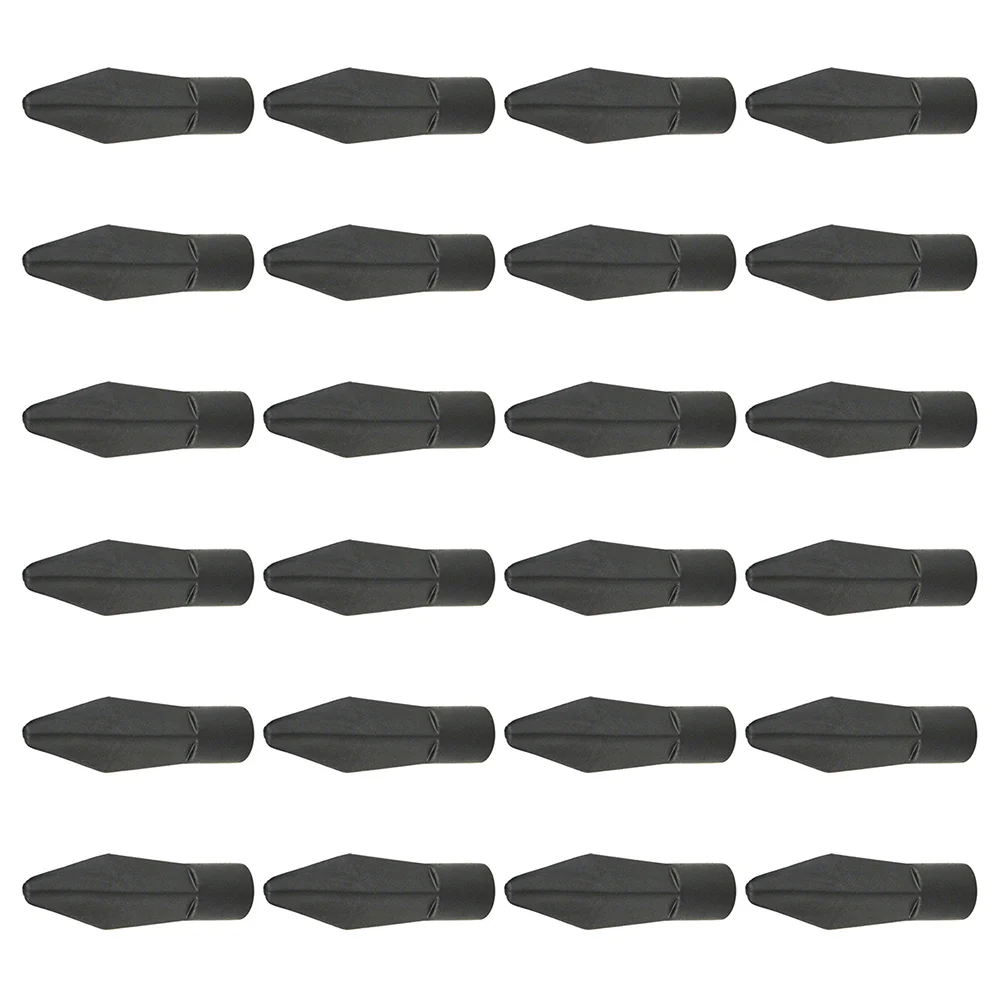 24 Pcs Game Archery Bow Quiver Rubber Tip Sports Arrowhead Arrows Heads Accessories