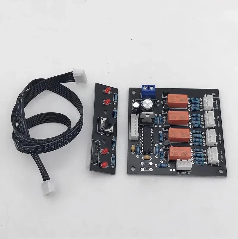 GHXAMP DIY 프리앰프 오디오 소스 선택기 보드 - 4-in-1 출력 신호 스위처(사전 조립됨)