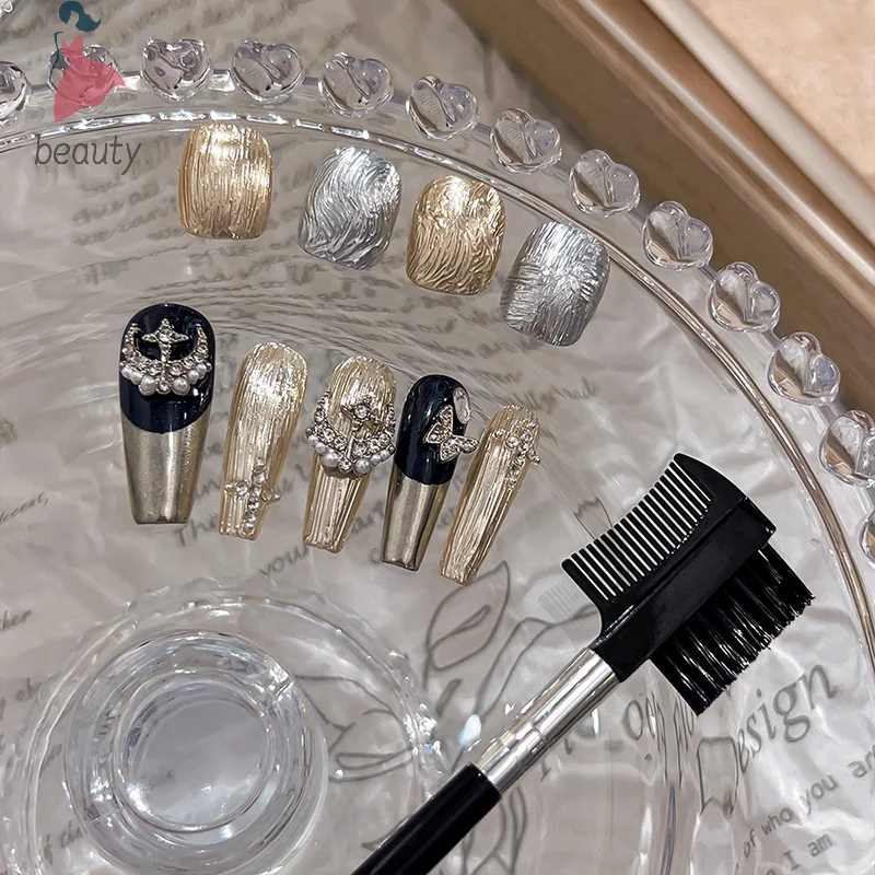 Mini Nail Art Dual-purpose 3D Texture Nail Art Brush Nail Styling Eyebrow Brush Disposable Eyelash Beauty Tool Manicure Salon