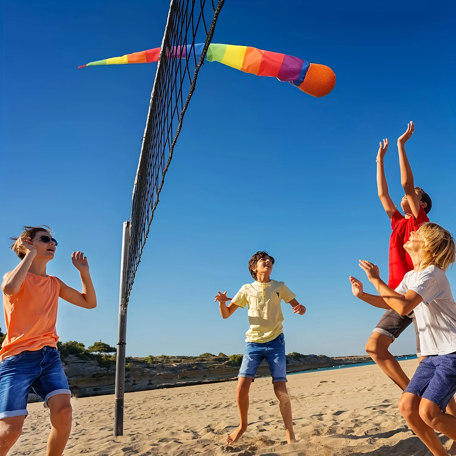 1 pz tiro e cattura palla con coda arcobaleno Soft Meteor Play Ball per giochi sportivi all'aperto attività scuola giocattolo di allenamento sensoriale