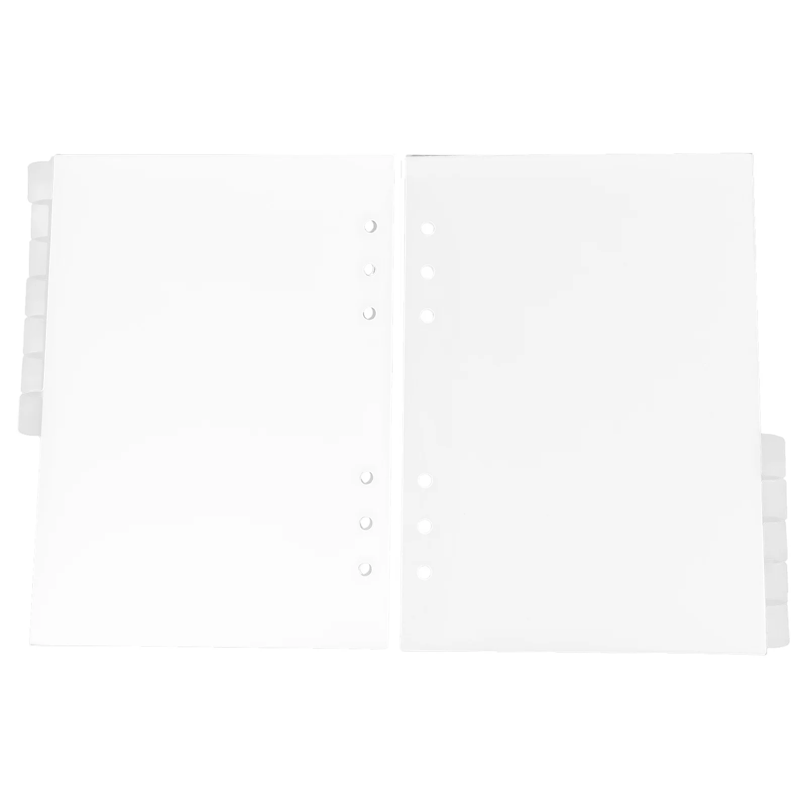 

12pcs Translucent Index Dividers For Loose Leaf Binders Notebooks Plastic Tab Divider Labels Document Classification Page