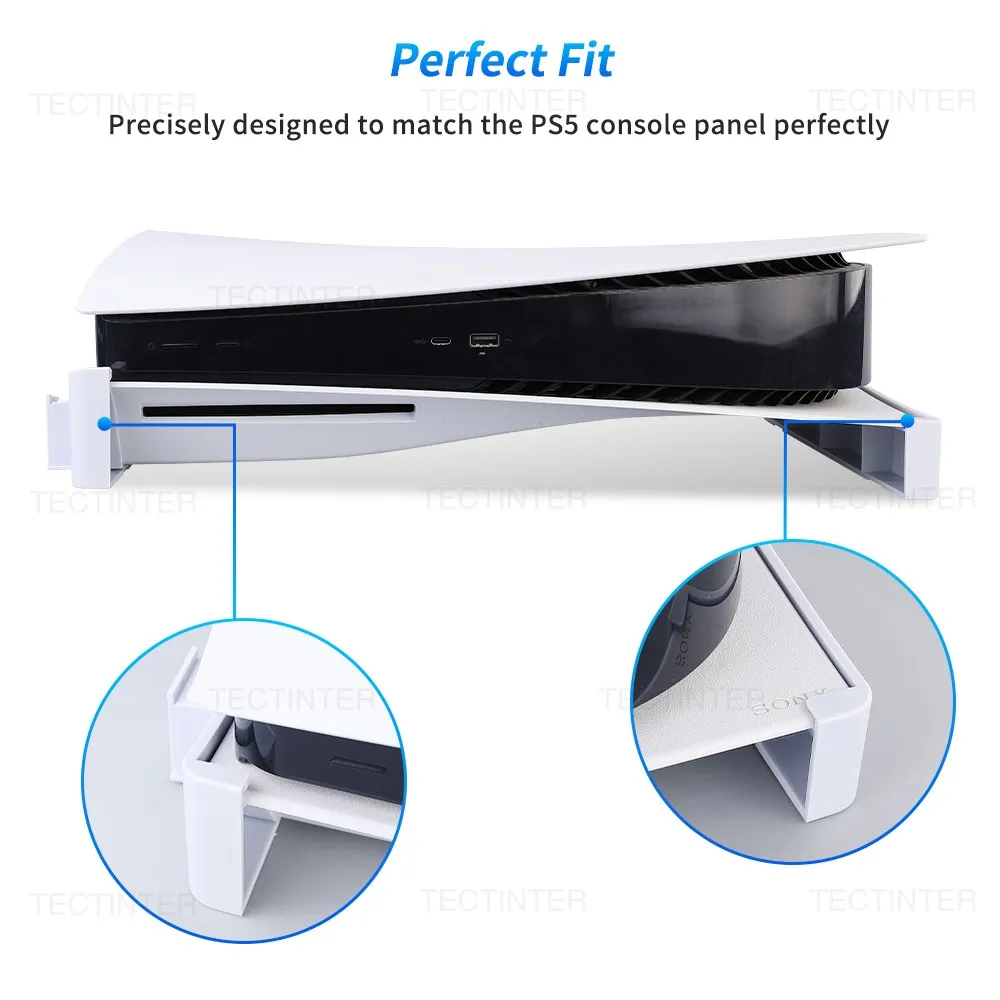2pcs Cooling Horizontal Base Bracket Stand for PS5 Disc & Digital Edition Console Dock Mount Holder for PS5 Gaming Accessories
