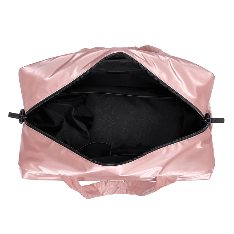 Golfo rosa duffle saco feminino dobrável sacos de viagem compartimento sapato 16 Polegada bolso portátil à prova dwaterproof água viagem ombro anti roubo saco