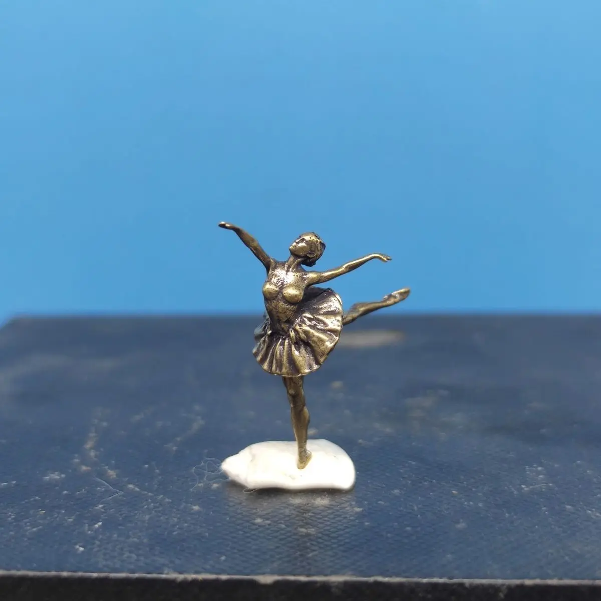 النحاس الحسية البجعة السوداء نموذج DIY مصغرة المشهد زخرفة مصغرة راقصة الباليه صور المشهد العناصر الزخرفية الصغيرة #2